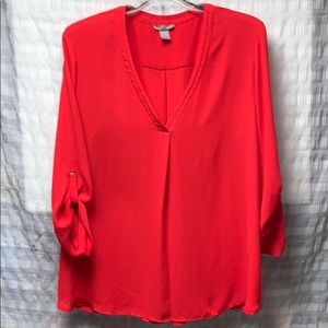 Red blouse